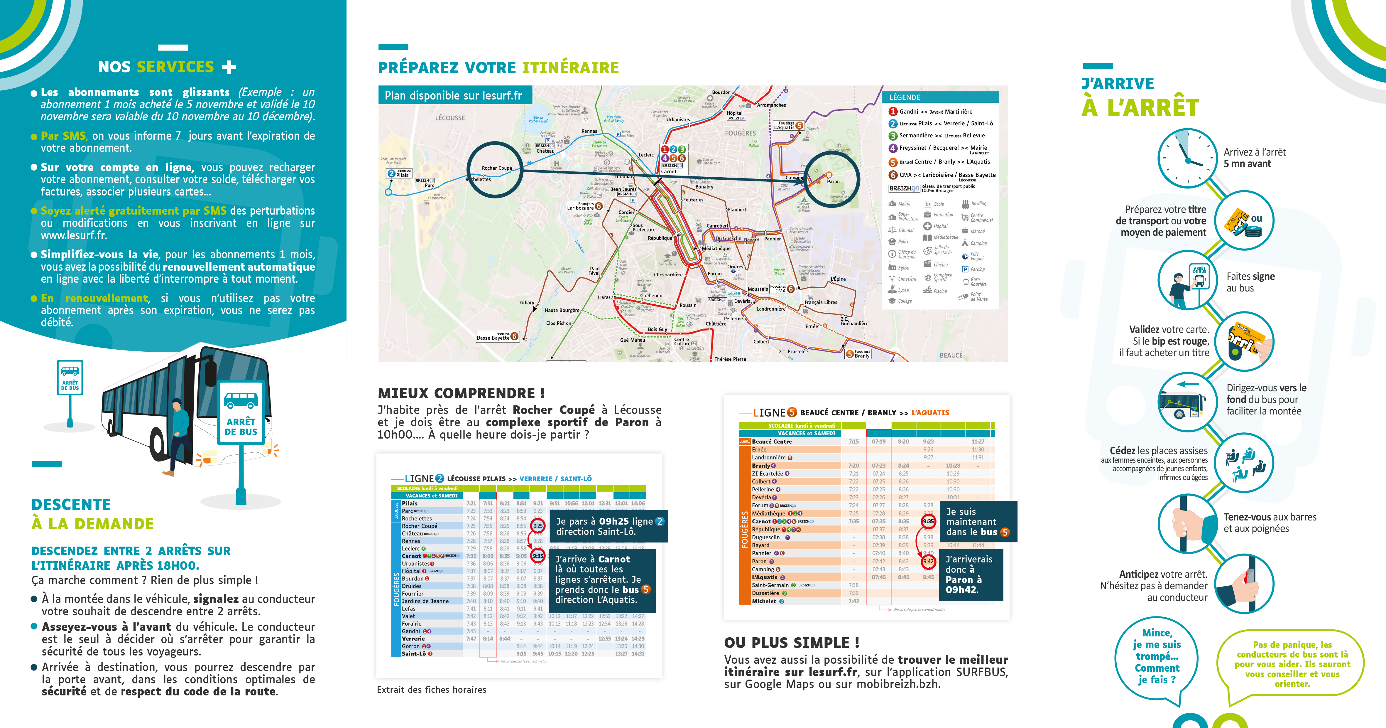 Guide pratique pour prendre le bus à Fougères verso